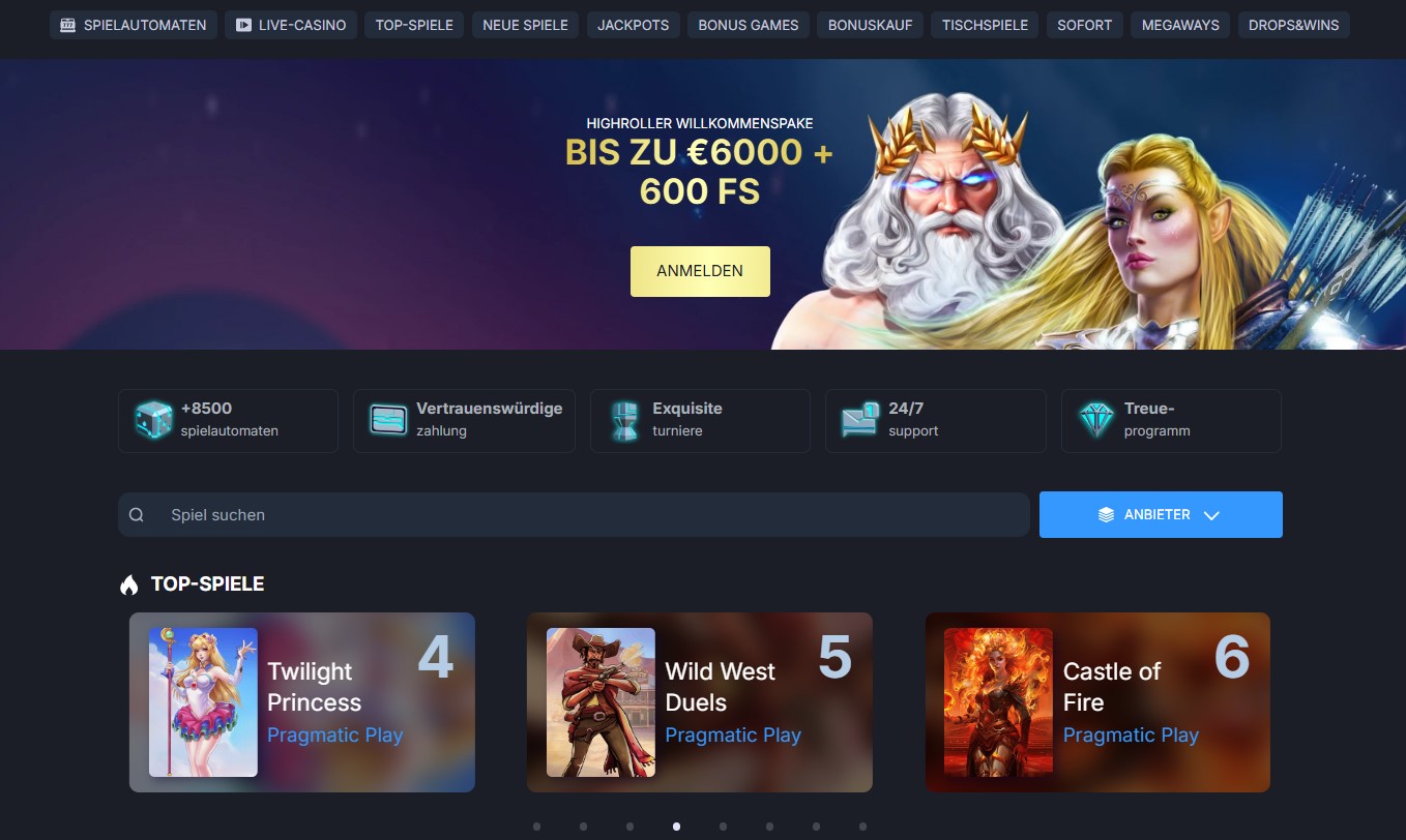 Monixbet Casino Startpagina